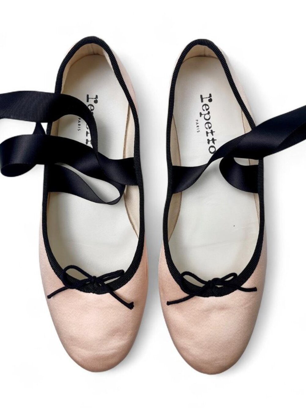 Repetto Gianna Satin Ballet Flats in Pink - Size 39 EU/8 US